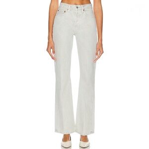 REDONE Originals 70s Bootcut Coated Quartz Women’s  Light Grey Jeans Size 30